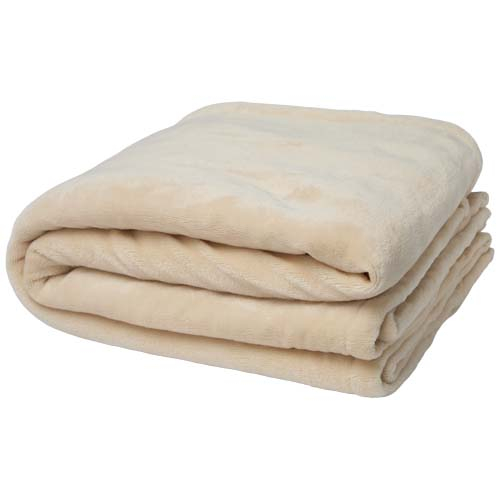Couverture sherpa recyclée personnalisable Ashen Flocons d’avoine